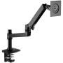 Amazon Basics Premium Single Monitor Stand - Lift Engine Arm Mount, Aluminum - Black