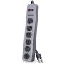 CyberPower CSB606M Essential Surge Protector, 900J/125V, 6 Outlets, Metal Casing, 6ft Power Cord Gray