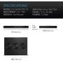 AC Infinity CLOUDPLATE T2, Rack Mount Fan 1U, Top Exhaust Airflow, for cooling AV, Home Theater, Network 19” Racks