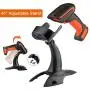 Tera Fully Upgraded Industrial Wireless Barcode Scanner 1D 2D QR Code Reader Bluetooth 2.4G Wireless 2200mAh Built-in Battery Extreme Drop Resistance for Windows Mac Android iOS