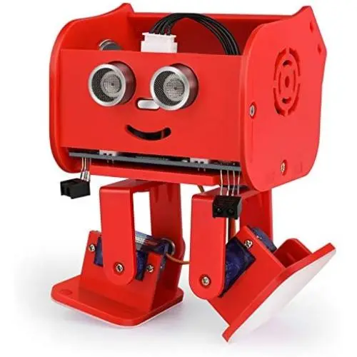 ELEGOO Penguin Bot Biped Robot Kit for Arduino Project with Assembling Tutorial,STEM Kit for Hobbyists, STEM Toys for Kids and Adults, Red Version