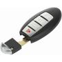 ANGLEWIDE Car Key Fob Keyless Entry Remote Flip Replacement for 07-08 Nissan Maxima Accessories 1pad 4 Buttons Black