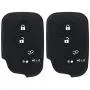 2Pcs XUHANG Sillicone key fob Skin key Cover Keyless Entry Remote Case Protector Shell for Lexus GS430 GS300 IS350 IS250 LS460 GS450h GS350 ES350 LS600h LX570 RX450h RX350 HS250h black