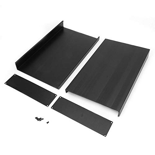 Aluminum Enclosure Case, Aluminum Project Box Electronic Enclosure Case, DIY Electronic Circuit Board PCB Project Instrument Box, Aluminum Box Cooling Case, 50 x 178 x 300mm