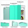 MoKo Case Fit New iPad Mini 5 2019 (5th Generation 7.9 inch), Slim Lightweight Smart Shell Stand Cover with Translucent Frosted Back Protector, with Auto Wake/Sleep - Mint Green
