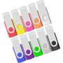 128MB USB Flash Drive 10 Pack, USB Drives 128 MB Bulk Memory Stick JBOS Swivel Thumb Drives Gig Stick USB2.0 Pen Drive for Fold Digital Date Storage, Zip Drive, Jump Drive, USB Stick, Mixed Color