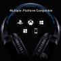 RUNMUS Gaming Headset for PS4, Xbox One, PC Headset w/Surround Sound, Noise Canceling Over Ear Headphones with Mic & LED Light, Compatible with PS5, PS4, Xbox One, Switch, PC, PS2, Mac, Laptop