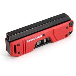 Steelman 10-In-1 Multi-Tip Folding Magnetic Pocket Screwdriver with Carrying Clip and Bottle Opener, Includes 3/16'' and 1/4'' Slotted, PH1, PH2, T15, T20, S1 and S2 Bits