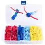 120 PCS Wirefy T Tap Electrical Connectors – Quick Wire Splice Taps and Insulated Male Quick Disconnect Terminals