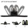 Brobantle 4 Pack LED Garage Light, 80W Garage Light 8000LM Deformable Garage Ceiling Lights 6500K Powerful Garage Lights LED Three-Leaf Light for E26 E27 Basement