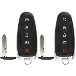 KeylessOption Keyless Entry Car Remote Start Smart Key Fob for Ford Lincoln M3N5WY8609 (Pack of 2)