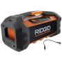 Ridgid R84087 18V Lithium Ion Cordless / Corded Jobsite Radio with Bluetooth, Aux, and AM/FM capabilities (AAA Battery and Aux Cord Included, 18V Battery Not Included)