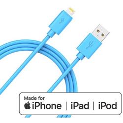 iPhone Charger MFi-Certified Lightning Cable - Made for iPhone X / 8/8 Plus / 7/7 Plus / 6/6 Plus / 5S (6FT Blue)