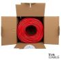 trueCABLE Cat6 Riser (CMR), 1000ft, Red, 23AWG 4 Pair Solid Bare Copper, 550MHz, ETL Listed, Unshielded Twisted Pair (UTP), Bulk Ethernet Cable