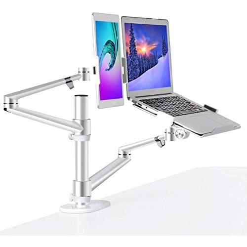 MagicHold 3 in 1 Stand for Laptop and Monitor or Tablet, Laptop/Monitor Desk Stand arm, 360º Rotating, Height Adjustable,Supports Laptop(11-17 inch), Monitor(17-32 inch), Tablet/ iPad Pro(5-13 inch)