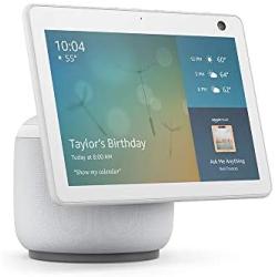 All-new Echo Show 10 (3rd Gen) | HD smart display with motion and Alexa | Glacier White