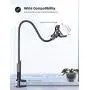 Phone Holder Bed Gooseneck Mount - Lamicall Cell Phone Clamp Clip for Desk, Flexible Lazy Long Arm Headboard Bedside, Overhead Mount Stand, Compatible with Phone 12 Mini 11 Pro Xs Max XR X 8 7 6 Plus