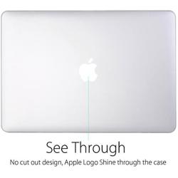 UESWILL Matte Hard Shell Case Cover Compatible with MacBook Pro (Retina, 13 inch, Early 2015/2014/2013/Late 2012), Model A1502/A1425, No CD-ROM, No USB-C, Clear