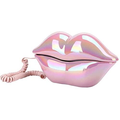 Lip Telephone, Advanced Home Telephone, Interesting Mouth Lip-Shaped Telephone, Funny Pink Lip Plastic Telephone Cable, Wire Phone Home Decoration, A for Friends or Families House Phone Lip Telephone, Advanced Home Telephone, Interesting Mouth Lip-Shaped Telephone, Funny Pink Lip Plastic Telephone Cable, Wire Phone Home Decoration, A for Friends or Families House Phone