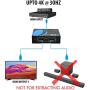4K 1x2 HDMI Splitter by OREI - 1 Port to 2 HDMI Display Duplicate/Mirror - Powered Splitter Ver 1.4 Certified for Full HD 1080P High Resolution 3D Support (One Input To Two Outputs) - USB Powered
