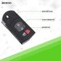 SCITOO 1PC Car Key Fob Keyless Entry Remote 4 Buttons Replacement for Mazda 3 5 6 CX-7 CX-9 MX-5 Miata RX-8 Flip Key Fob BGBX1T478SKE125-01