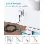 [ Apple MFi Certified ] 1Pack 16ft iPhone Charger Cord, 5M Long Lightning Cable 16 Foot, High Fast iPhone Charging Cable Cord with Metal Connector for iPhone 11/11Pro/11Max/XS/XR/XS Max/8/7/6/5S Blue