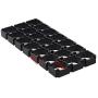 Fielect 20Pcs 3x7 Cell Spacer 18650 Lithium Battery Plastic Holder Bracket for DIY Battery Pack 18.5mm Hole Dia