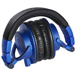 Audio-Technica ATH-M50xBB Limited Edition Professional Studio Monitor Headphones, Blue
