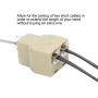 RJ12 6P6C 1 Female to 2 Female Telephone Line Splitters, Uvital Telephone Landline Cable Connector and Separator(Yellow,2 Pack)