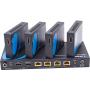 1x4 HDMI Extender Splitter 4K by Orei Multiple Over Single Cable CAT6/7 4K@60Hz 4:4:4 HDCP 2.2 with IR Remote EDID Management - Up to 115 Ft - Loop Out - Low Latency - Full Support (UHD14-EX115-K)