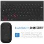 Arteck Bluetooth Keyboard and Mouse Combo Ultra Compact Slim Stainless Full Size Keyboard and Ergonomic Mice for Computer/Desktop/PC/Laptop/Surface and Windows 10/8/7 Built in Rechargeable Battery
