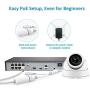 [Auido] Anpviz IP POE 3.5in Dome Outdoor 5MP Camera(Hikvision Compatible), HD Onvif Security Camera with Microphone, Indoor Outdoor Wide Angle 2.8 mm Lens IP66 Weatherproof Night Vision White Camera