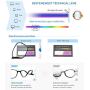 Gaoye 2 Pack Blue Light Blocking Glasses Women Men, Fashion Square Computer Gaming Eyeglasses Spring Hinge Anti UV & Glare