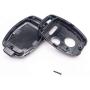 Replacement Key Fob Cover For Honda 2003-2012 Accord 2006-2013 Civic EX 2009-2015 Pilot 2005-2006 CR-V Ridgeline Odyssey Key Fob Case No Cutting Blade (2+1, Black)