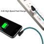 iPhone Charger 10FT Right Angle Long Lightning Cable 90 Degree iPhone Charging Cable for iPhone 12 11 Pro XS Max XR X / 8/7 / 6s Plus/ 5s / 5c / 5se / iPad (Blue 10FT)