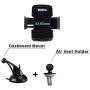 Behsa Universal Smartphone Car Mount 2-in-1 Air Vent Mount Holder Cradle Compatible with iPhone 12 All Type 11 pro 11 pro max XS XS Max XR X 8 7+ Samsung Galaxy S11 S10 S9 S8 S7 S6 LG Nexus and More
