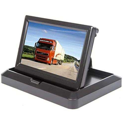Yasoca Car Truck Vehicle Small Mini Digital 5 Inch Monitor Screen Flip Down Folding Foldable by HitCar