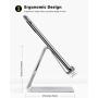 Lamicall Cell Phone Stand, Desk Phone Holder Cradle, Compatible with Phone 12 Mini 11 Pro Xs Max XR X 8 7 6 Plus SE, All Smartphones Charging Dock, Office Desktop Accessories - Silver Lamicall Cell Phone Stand, Desk Phone Holder Cradle, Compatible with Phone 12 Mini 11 Pro Xs Max XR X 8 7 6 Plus SE, All Smartphones Charging Dock, Office Desktop Accessories - Silver