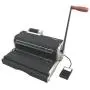 Akiles Coilmac-ER 41 Plus Manual Coil Punch with Electric Coil Inserter, Special 4 x 5mm Oval Holes, Fully Disengageable Pins, Letter 4:1 pitch (0.248''), Extended Single Punching Length (13'')