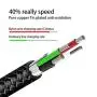 AGVEE Unbreakable Nylon Braided [3 Pack 3ft 6ft 10ft] 30 Pin Heavy Duty Fast Charger Cable, Slim Metal Shell End Case Friendly Charging Data Sync Cord for Phone 4/4S, Pad 1/2/3, Black