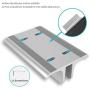 Vertical Laptop Stand Holder Adjustable Desktop Notebook Dock Space-Saving Three-in-one for All MacBook Pro Air, Mac,HP, Dell, Microsoft Surface,Lenovo, up to 17.3 inch Silver