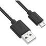 3-Pack 26ft Power Extension Cable Compatible with Wyze cam, Wyze cam V2, Wyze cam Pan, Blink, Yi Home Security Camera, Long Micro USB Cord Black (Weather-Proof)