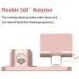 Fingic 4 in 1 Charging Stand for Apple Watch (5/4/3/2/1), Airpods Pro 2019, Airpod 2/1, iPhone SE 2020/11 Pro/X/XS/XR/Xs Max/8 Plus, Charging Dock Station for iPad Stand Tablet Stand Samsung,Rose Gold