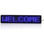 Leadleds Remote Led Programmable Sign Driving Lights for Cars/motorcycle/bicycle/vehicle, By Remote Program English, European Characters, Number, Punctuation, Symbol, Easy Program (Blue)