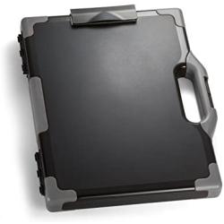Officemate OIC Carry All Clipboard Storage Box, Letter/Legal Size, Black and Gray (83324)