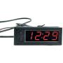Car Temperature Clock - Car Clock 12V 3 in 1 Thermometers Voltmeter Gauge Electronic Clock LED Digital Display LCD Screen