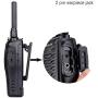 Retevis H-777 2 Way Radios Walkie Talkies Long Range,16CH Rechargeable Two Way Radios, Hand Free Walkie Talkies for Adults with USB Charging Base and Wall Adpter (Black, 20 Pack)