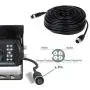 4-Pin Extension Cord for Vehicle Backup Camera, 15M 49.2FT Car Backup Camera Extension Cable Aviation Adapter Waterproof Shockproof for Vehicle Rearview Backup Camera Kit on Truck Trailer Camper Bus