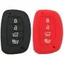 Coolbestda 2Pcs Silicone Smart 4buttons Key Fob Skin Cover Case Protector Keyless Jacket Remote Bag for 2018 2017 2016 Hyundai Tucson Elantra (NOT FIT Flip/Pop Out/Folding Key