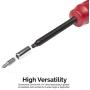 Neiko 10573B Torque Screwdriver Set 1/4'' Drive Long Shank | 10 to 50 Inch-Pound Range | 20 Bits Included